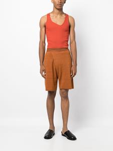 Bianca Saunders Knielange shorts - Oranje