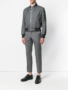 thombrowne Thom Browne 4-Bar geribbelde jas - Grijs