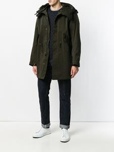 tenc Ten C hooded coat - Groen