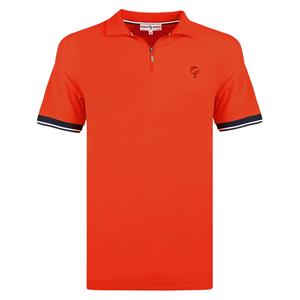 Quick-Q1905 Heren Polo Stroke | Oranje Rood