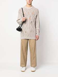 mm6maisonmargiela MM6 Maison Margiela Straight pantalon - Bruin
