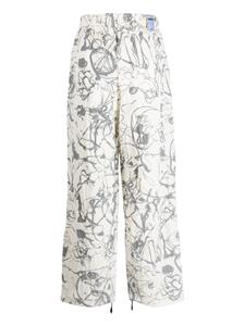 MCQ Broek met wijde pijpen - Wit