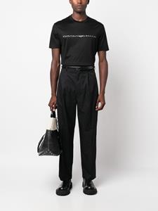 emporioarmani Emporio Armani Broek met geplooid detail - Zwart