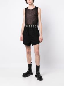 rafsimons Raf Simons Spijkershorts met ringlets - Zwart