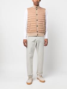 Herno Ribgebreide top - Beige