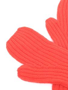 Pringle of Scotland Ribgebreide handschoenen - Rood