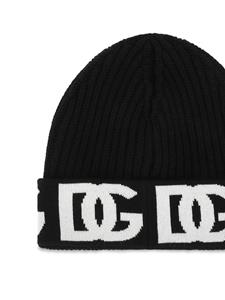 dolce&gabbana Dolce & Gabbana Jacquard muts - Zwart