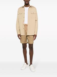 ralphlaurenpurplelabel Ralph Lauren Purple Label Dorset linnen bermuda shorts - Bruin
