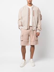 Balmain Bermuda shorts met logo-reliëf - Bruin