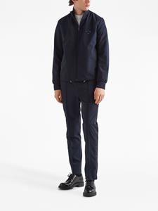 Prada Pantalon met logo - Blauw