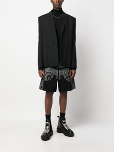 Philipp Plein Bermuda shorts met paisley-print - Zwart