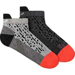 Salewa - Women's MTN TRN Sal. AM Low Sock - Wandelsokken, grijs/zwart