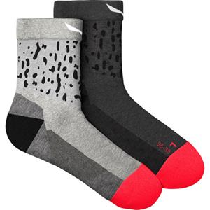 Salewa - Women's MTN TRN Sal. AM QRT Sock - Wandelsokken, grijs