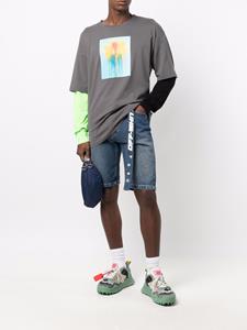 Off-White Spijkershorts met ceintuur - Blauw
