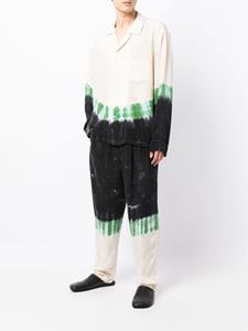 togavirilis Toga Virilis Broek met tie-dye print - Zwart