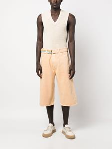 marceloburloncountyofmilan Marcelo Burlon County of Milan Bermuda shorts met ceintuur - Oranje