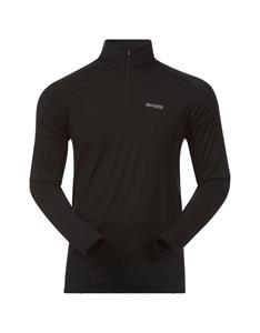 Fjellrapp thermoshirt half zip heren  zwart, S