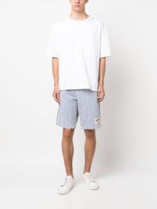 P.A.R.O.S.H. Gestreepte shorts - Wit
