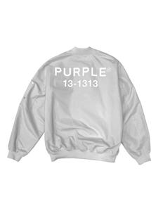purplebrand Purple Brand Bomberjack met logoprint - Grijs