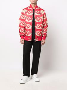 philippplein Philipp Plein Bomberjack met barokpatroon - Rood