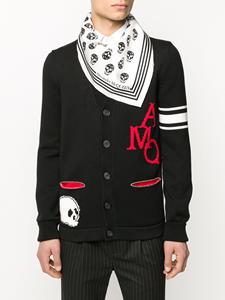 alexandermcqueen Alexander McQueen Sjaal met doodskopprint - Wit