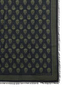 alexandermcqueen Alexander McQueen Sjaal met doodskopprint - Zwart