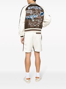 RHUDE Bomberjack met borduurwerk - Bruin