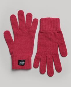 Superdry Vrouwen Klassieke Gebreide Handschoenen Roze