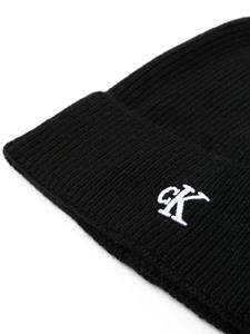 calvinkleinjeans Calvin Klein Jeans Muts met geborduurd logo - Zwart