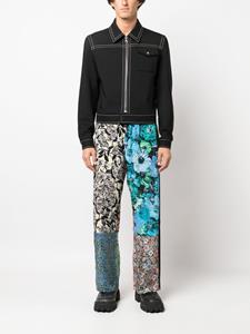 marineserre Marine Serre Broek met logoprint - Groen