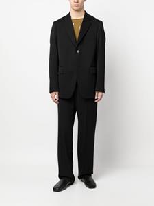 Lanvin Blazer met enkele rij knopen - Zwart