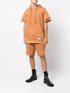 mostlyheardrarelyseen Mostly Heard Rarely Seen Shorts met patchwork - Oranje