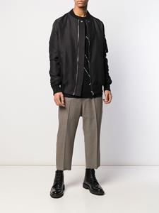 rickowens Rick Owens Bomberjack met geribbelde kraag - Zwart