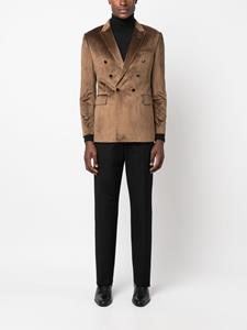 Blazer met dubbele rij knopen - Bruin
