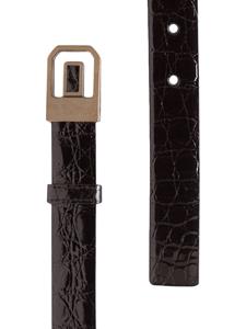 dolce&gabbana Dolce & Gabbana Leren gespriem - Zwart