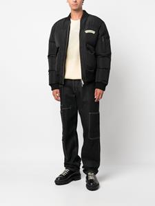 DSQUARED2 Bomberjack met logoprint - Zwart