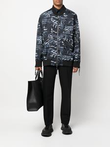 DSQUARED2 Bomberjack met grafische print - Blauw