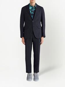ETRO Colbert met enkele rij knopen - Zwart