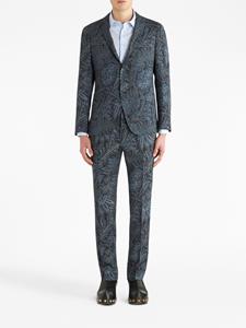 ETRO Jack met bloemenprint - Blauw