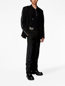 Diesel P-Oak-Dnm straight broek - Zwart