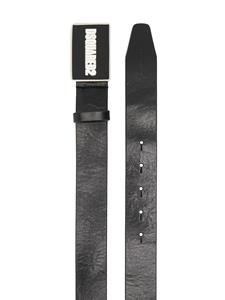 DSQUARED2 Riem met logoplakkaat - Zwart