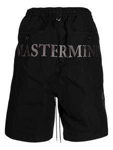 mastermindworld Mastermind World Bermuda shorts met geborduurd logo - Zwart