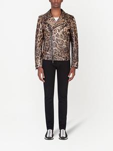 dolce&gabbana Dolce & Gabbana Jack met luipaardprint - Bruin