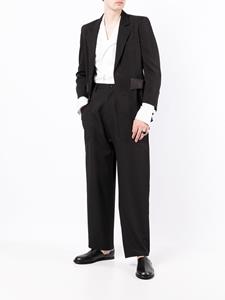 sulvam Blazer met asymmetrische afwerking - Zwart