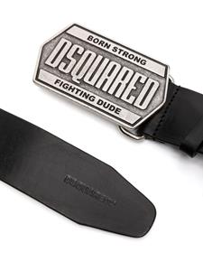 DSQUARED2 Riem met logoplakkaat - Zwart