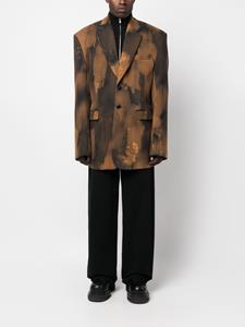 VETEMENTS Blazer met enkele rij knopen - Bruin