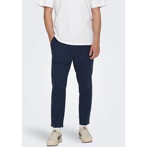 Only & Sons Korte stoffen broek van linnenmix, model 'LINUS'