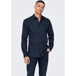 ONLY & SONS Overhemd met lange mouwen ONSANDY SLIM EASY IRON POPLIN SHIRT