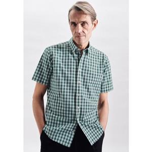 seidensticker Businesshemd "Schwarze Rose", Regular Kurzarm Button-Down-Kragen Karo
