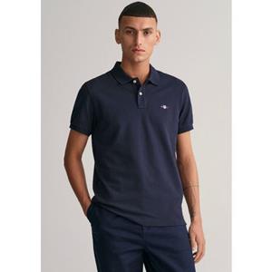 Gant Poloshirt SLIM SHIELD SS PIQUE POLO met logoborduursel op borsthoogte